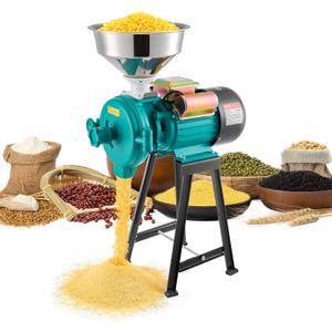 VEVOR Electric Grain Mill Grinder, Commercial Spice Grinders, 1500W Cast Iron Pulverizer Powder Machine with Non-Slip Rubber Feet, for Dry Grains, Spices, Cereals, Coffee, Corn & Pepper