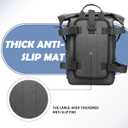 2 x MRSXXNTY 2 Pcs Motorcycle Crash Bar Bag 4L Bumper/Anti-Fall Bar Luggage Bag Motorcycle Frame Bag Side Bag Waterproof Wear-Resistant and Durable Comes With Shoulder Strap Black (Black 2Pcs)