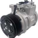Dearl A/C AC air condition compressor with Clutch L4 2.4L compatible with Honda 02-06 Cr-V CRV 02 03 04 05 06 (2002 2003 2004 2005 2006)