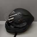 OUMURS DOT Modular Motorcycle Full Face Helmet Flip-Up Dual Visor, Lightweight & DOT Approved, Matte Black (Black) XL