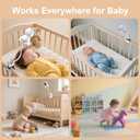 Baby Monitor Mount - Universal Adjustable Monitor Flex Stand for Hello Baby, Nanit Pro, Infant Optics, VTech & Most Baby Monitors - Detachable Arm Camera Clip Mount with Cute Stickers for Crib