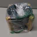 Ceramic Elevated Raised Cat Bowl with Wood Stand No Spill Pet Food Water Feeder Cats Small Dogs (Medium, Green)