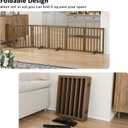 Dog Gate for Stairs, Foldable Dog Gate for Indoor Doorways House, Freestanding Pet Gates for Dogs, Doogie Puppy Fence Gate, 6 Panel - 110 inches Wide