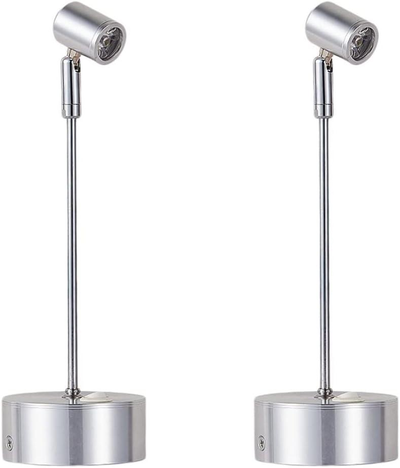 Uonlytech Led Track Lighting Led Track Light 2 PCS Showcase Spotlight Fashion Spotlight Stylish Cabinet Jewelry Light Indoor