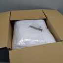 6-Pack Premium White Spandex Tablecloths for 8ft Rectangle Tables, Stain & Wrinkle-Resistant, Washable Stretch Polyester Fitted Table Cover for Weddings, Banquets, Trade Shows Events