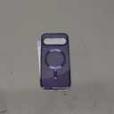 Magnetic for Google Pixel 10/10 Pro Case + 2X Screen Protectors,Luxury Plated Gold Edge [Glitter Card&Wrist Strap] Slim Soft Crystal Clear TPU Shockproof Case Cover for Pixel 9/9 Pro-Purple