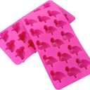 Amosfun Flamingo Cake Mold Set 2 Pcs Silicone Baking Molds for Diy Cakes Desserts Candy and Ice Shapes Non-Stick Flexible 8.5 Inch