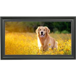 LTYHHK 12x23 Panoramic Picture Frames Solid Wood with Black Mat 11x22 Newspaper Frame ,Displays Picture11x22 with Mat or 12x23 Inch without Mat, Poster Frame 12x23 Photo Frames Family Wall 11x22