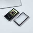 Upgrated Flexible Shockproof Textured Skin Feel Protective Shell Case Cover for Sony Walkman NW-A300 Series NW-A306 NW-A307 (Black)