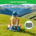 Inflatable Seat Cushion, Lightweight Portable Air Cushion with Pump, Airplane Seat Pad for Flights Pressure Relief, Waterproof Chair Pad, Stadium Cushions for Travel, Camping, Hiking(Green)