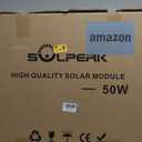 SOLPERK 50W/12V Solar Panel Kit, Solar Battery Trickle Charger Maintainer + Waterproof Controller + Adjustable Mount Bracket for Automotive Motorcycle Boat Marine RV Camping Roof