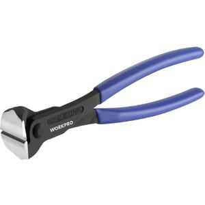 WORKPRO 8 Inch Nail Puller, End Cutting Pliers - Black Finish Chrome Vanadium Steel, High Leverage End Cutting Nipper, Carpenters Pincers, End Snips for Pulling Nails or Cutting Wires (Large)