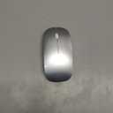 Bluetooth Wireless Mouse for MacBook Air Mac Pro iPad Laptop Computer Pad Optical Rechargeable Slim Silent Dual Mode (2.4G USB-C/USB-A&Bluetooth 5.2/3.0) Mouse Jiggler for Computer Awakening - Silver