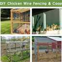 Tongmo 48" x 100' Green Chicken Wire Fencing, 19 Gauge Green Wire Fence, 1"x1" Mesh Size Metal Welded Wire Garden Fence Roll, Poultry Netting for Rabbit/Duck/Chicken