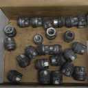 TAGMORE 24pcs M14x1.5 Spline Lug Nuts - Compatible with Chevrolet Tahoe/Suburban/Silverado, GMC Yukon/Sierra 150u0, Ford Expedition, One-Piece Design Factory Wheel Lug Nut Set with Socket Key (Black)