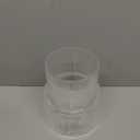 Ribbed Glass Vase, Flower Vase, Fluted Clear Vases for Flowers, Modern Vases for Living Room, Dining Table, Entryway, Shelf, Wedding, Office, Coffee Table, Birthday, 7.5 Inches (Large)