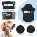 Dog Sweaters for Large Dogs Security Dog Hoodie Pet Sweater Soft Brushed Fleece Pet Clothes Hoodie Sweatshirt with Pocket(XXL)