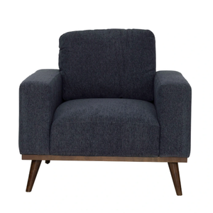 Emerald Home Heath Navy Blue Accent Chair, 29" H x 30" W x 37" L