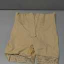 MERYOSZ Tummy Control Panties Butt Lifting Shapewear Shorts for Women Zipper Body Shaper Shorts Thigh Slimmer Underwear (Medium, Beige)