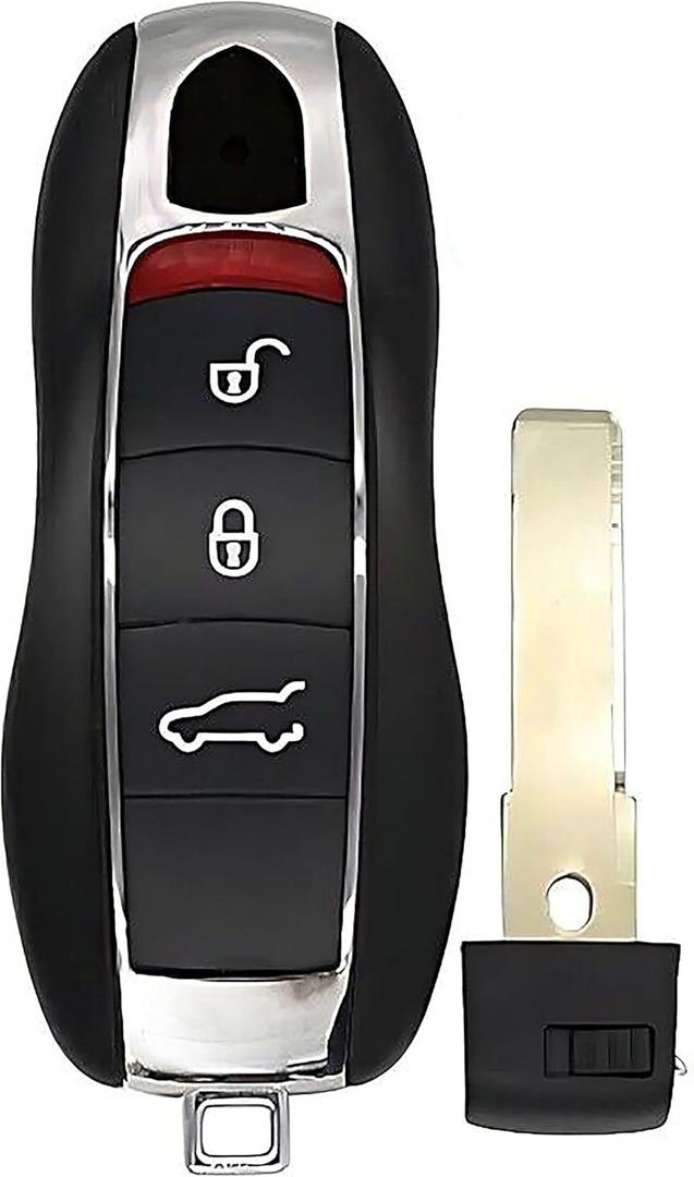 1x New Replacement Proxy Key Fob Remote Shell / CASE Compatible with & Fit for Porsche Vehicles - MPN KR55WK50138-04 (NO Electronics or Chip Inside)