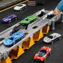 78-Inch Cars Trucks Toys for Toddler 1-3 2-4 3-5 4-7 Years Old Boys Kids, Transport Truck Toy with 24 Pcs Die-Cast Cars, Toys Gifts for 3 4 5 6 Year Old Boy, Toddler Boy Toy Ages 3-5 4-7