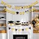 2026 Graduation Party Decorations, Funny Banner for Congratulation Party Decor Supplies, Party Photo Booth Backdrop for College High School PhD Nurse Law School Graduations Wall Decorations