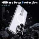 ACCREW Magnetic for Samsung Galaxy S26 Ultra Clear Case with Stand, Mag-Safe Case with Invisible Metal Kickstand, Military-Grade Protection, Shockproof Transparent Slim Fit S26 Ultra Clear Cover