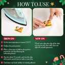 72 Pcs Christmas Chenille Letter Number Patches, Include 52 A-Z Letters & 20 Numbers 0-9 Stitch Iron on Patches Stickers Self Adhesive Embroidered for DIY Clothing Bags Hats (Gold,Warm Style)