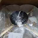 Caged Ceiling Fan with Light, Rattan Flush Mount Ceiling Fans with Lights Remote Control, Low Profile Fabric Enclosed with 6 Speeds for Bedroom, Living Room, Foyer, Nursery (White)