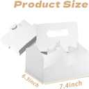 4-Cup Drink Carrier with Handle - 15 Pack Cup Holders for Food Service (12-32oz)