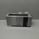 Mueller UltraToast Full Stainless Steel Toaster 2 Slice, Long Extra-Wide Slots with Removable Tray, Cancel/Defrost/Reheat Functions, 6 Browning Levels with LED Display, Housewarming Gifts New Home