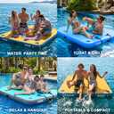 Inflatable Floating Dock for Water Activities, 6ft-15ft Island Raft
With Non-Slip Surface, Load Capacity 450–2000 lbs, Water Platform for Pool, Lake, Pond, Beach, River & Ocean Activities