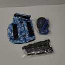 HDKUW Spiked Small Dog Vest with Handle – Anti-Bite & Predator Protective Tactical Dog Harness, Adjustable Fit with D-Ring & Breathable Linings Blue Camouflage S