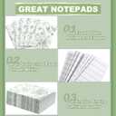 Engrowtic 24 Set Sage Green and White Floral Mini Notebooks and Ballpoint Pens Chinoiserie Vintage Pocket Notepads Gel Pens Small Journals for Bridal Wedding Baby Shower
