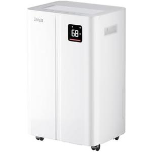 4500 Sq. Ft Dehumidifier for Basement, Lienuis 50 Print Dehumidifiers for Home with Drain Hose, Auto or Manual Drainage, Humidity Control, Dry Clothes Function, 24H Timer,1.06 Gallon Water Tank