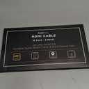 PowerBear 4K HDMI Cable 6 ft [2 Pack] High Speed, Braided Nylon & Gold Connectors, 4K @ 60Hz, Ultra HD, 2K, 1080P, ARC & CL3 Rated | for Laptop, Monitor, PS5, PS4, Xbox One, Fire TV, Apple TV & More…