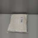 decorUhome Chenille Cream White Spring Euro Sham Throw Pillow Covers 22x22 Inch Set of 2, Decorative Soft Couch Pillow Covers Solid Dyed Accent Farmhouse Neutral Square Pillow Cases for Sofa