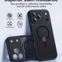 Magnetic for iPhone 17 Pro Case [Full Camera Protection][Military-Grade Protection][Compatible with MagSafe] Shockproof Protective Slim Phone Case for iPhone 17 Pro, Black