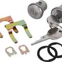C10 Door Lock Cylinder for Chevy C10 C20 C30 Blazer K10 K5 Silverado GMC Sierra 1500 2500 3500 Jimmy Suburban Savana Buick Regal Lesabre Skylark Apollo Pontiac Truck Van Door Locks Cylinder Kit w/Keys
