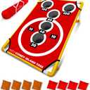 Swooc Games - Coney Island Toss - Arcade Style Cornhole Board Set w/Carrying Case & 15+ Games - Corn Hole Games for Adults - Kids Bean Bag Toss Game - Kids Cornhole Set w/Bags - Outdoor Yard Games