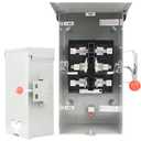 Generator Transfer Switch 100A, Manual Transfer Switch for Home Generator, Heavy Duty Double-Throw 120/240V,24000W for Indoor Outdoor Use,NEMA 4X Standards