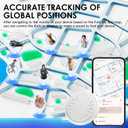 GPS Tracker for Vehicles Real-Time Mini Tracker Device for Vehicles, No Monthly Fee Subscription No SIM Card Required (1 Pack)