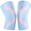 Knee Braces 2-Pack - Compression Sleeves for Men & Women, Knee Pain Relief for Arthritis, Meniscus Tear, Running, Gym, Basketball - Blue, M
