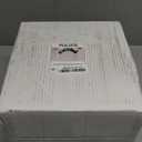 PULOTE 100PCS White Plastic Plates Disposable - Heavyweight 50 White Dinner & 50 Dessert/Salad Plates for Wedding, Party