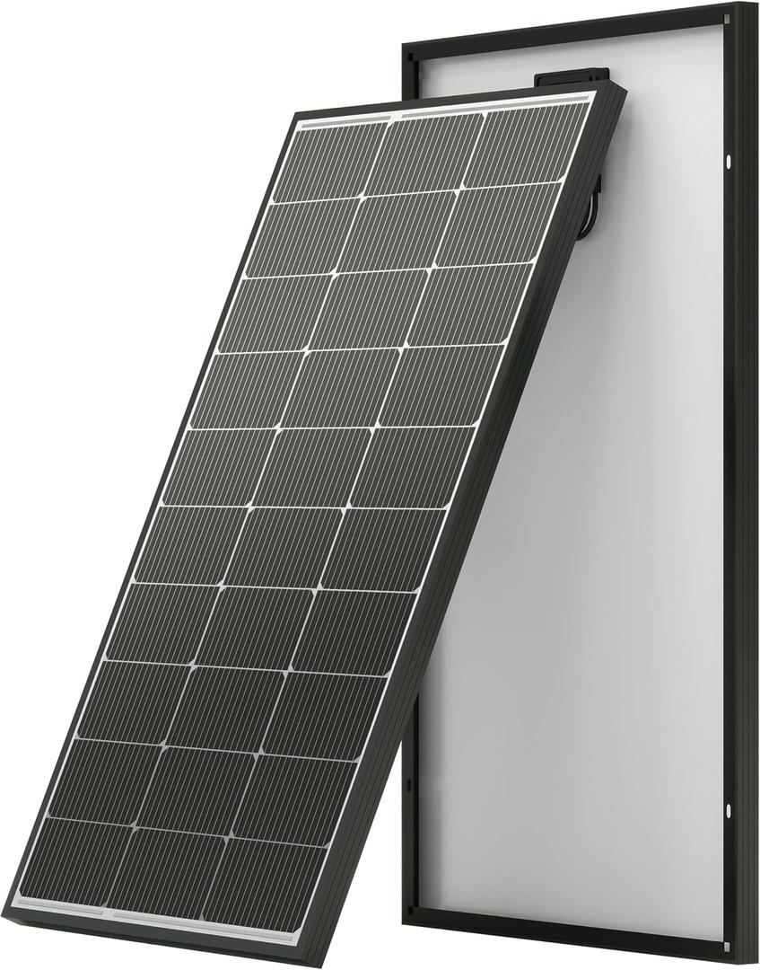 JJN 100 Watt Solar Panel, N-Type 16BB High Efficiency 12 Volt Solar Panels