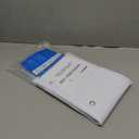 AmazerBath Plastic Shower Curtain 84 Inches Long, 72 x 84 White Weighted Extra Long Shower Curtain, PEVA Heavy Duty Tall Bathroom Curtains with 3 Big Clear Weighted Stones and 12 Grommet Holes