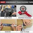 SWRT 9 Mil 24-Pack Black Heavy Duty Duct Tape Strong Adhesive, 2 in x 30 YD (Total 720YD) Duct Heavy Duty Waterproof All Weather Black Duct Tape No Residue Sealing & Patching for Indoor&Outdoor Repair