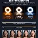 CloudValley Magnetic Selfie Light with Mirror, 3-in-1 Portable LED Ring Light for iPhone & Android, Rechargeable Foldable Holder, Adjustable Brightness & Color, Perfect for Video, Photo & Makeup