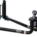 Fastway e2 2-Point Sway Control Round Bar Hitch, 94-00-0800, 8,000 Lbs Trailer Weight Rating, 800 Lbs Tongue Weight Rating, Weight Distribution Kit Includes Standard Hitch Shank, Ball NOT Included