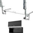 HOWHY Cabinet Door Hinges Set,Vertical Swing Lift Up Stay Pneumatic Arm Kitchen Mechanism Hinges with Slow Closing, Durable Silent (Suitable for Cabinet Width:35.43-47.24")